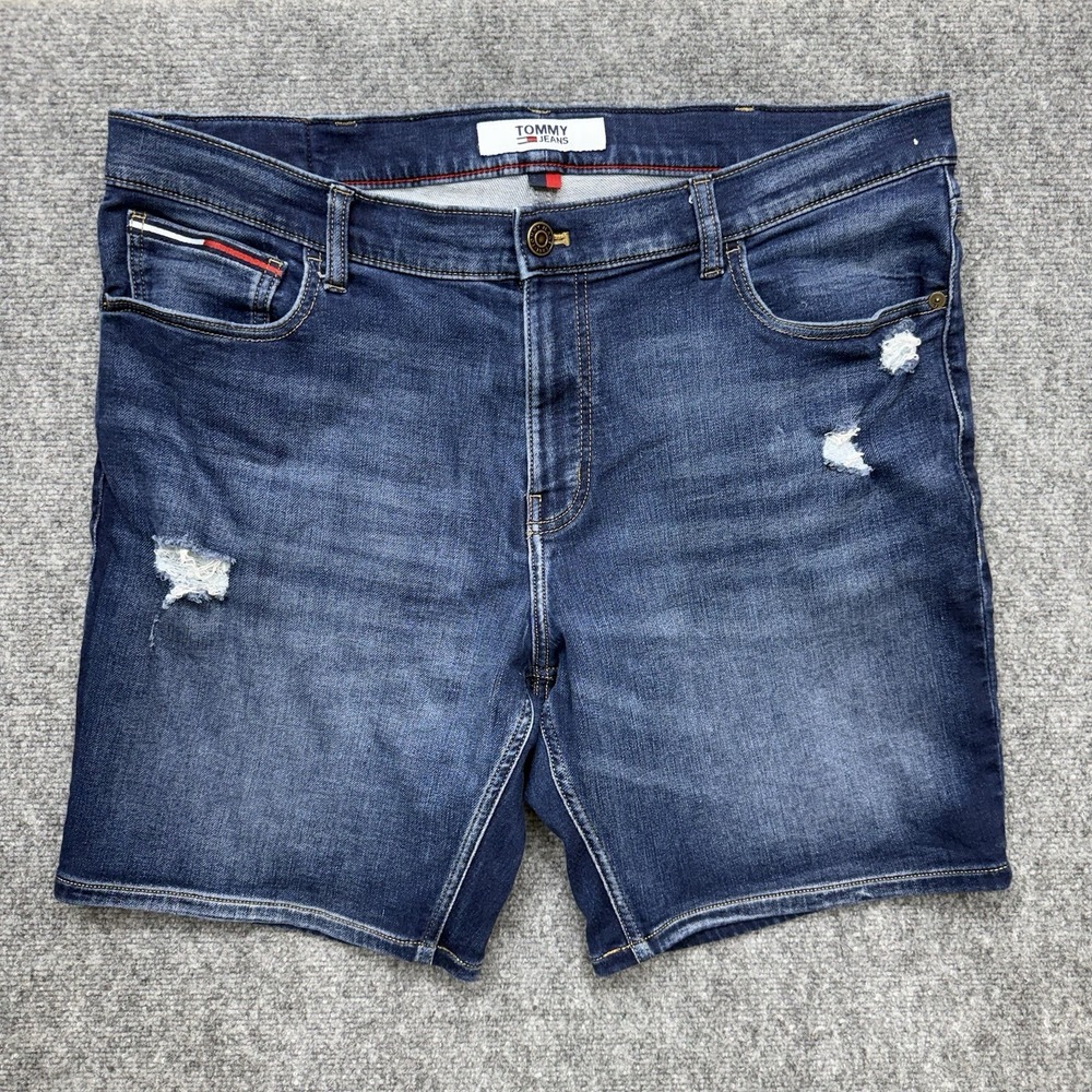 Tommy Hilfiger Jean Denim Shorts Men's size 38‎ 38x8 distressed